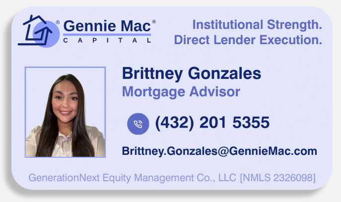 Brittney Gonzales business card