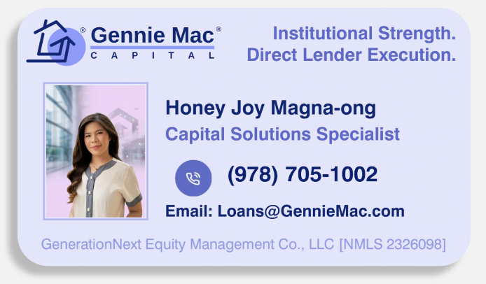 Honey Joy Magna-ong business card