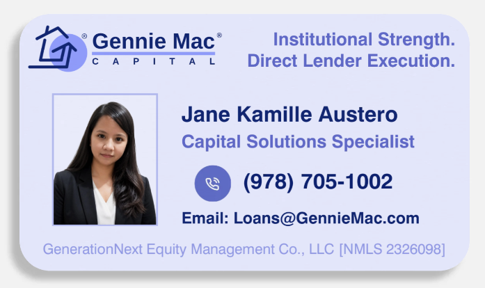 Jane Kamille Austero business card