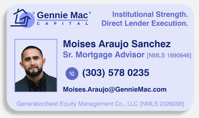 Moises Araujo Sanchez business card