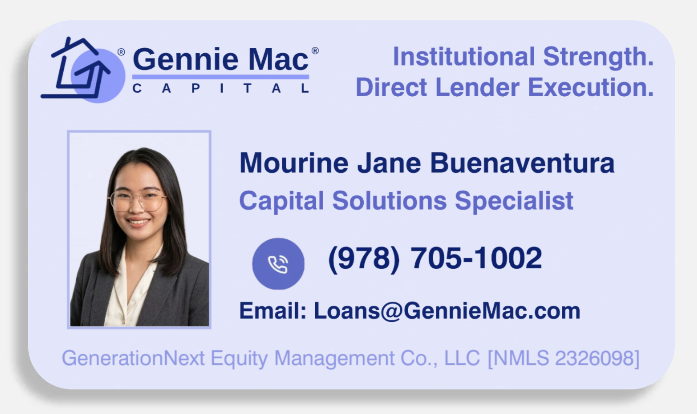 Mourine Jane Buenaventura business card