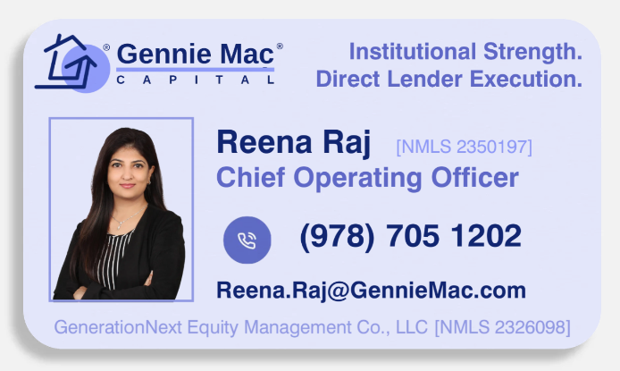Reena Raj business card