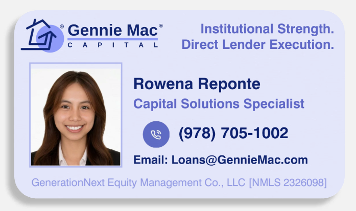 Rowena Reponte business card